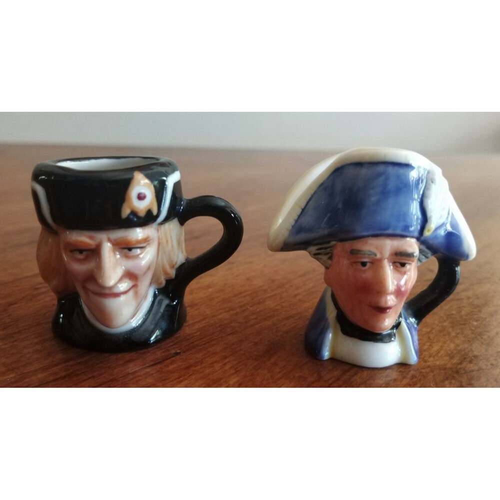 Vtg Franklin Mint Miniature Toby Jug P. King Richard III Hornblower 1982